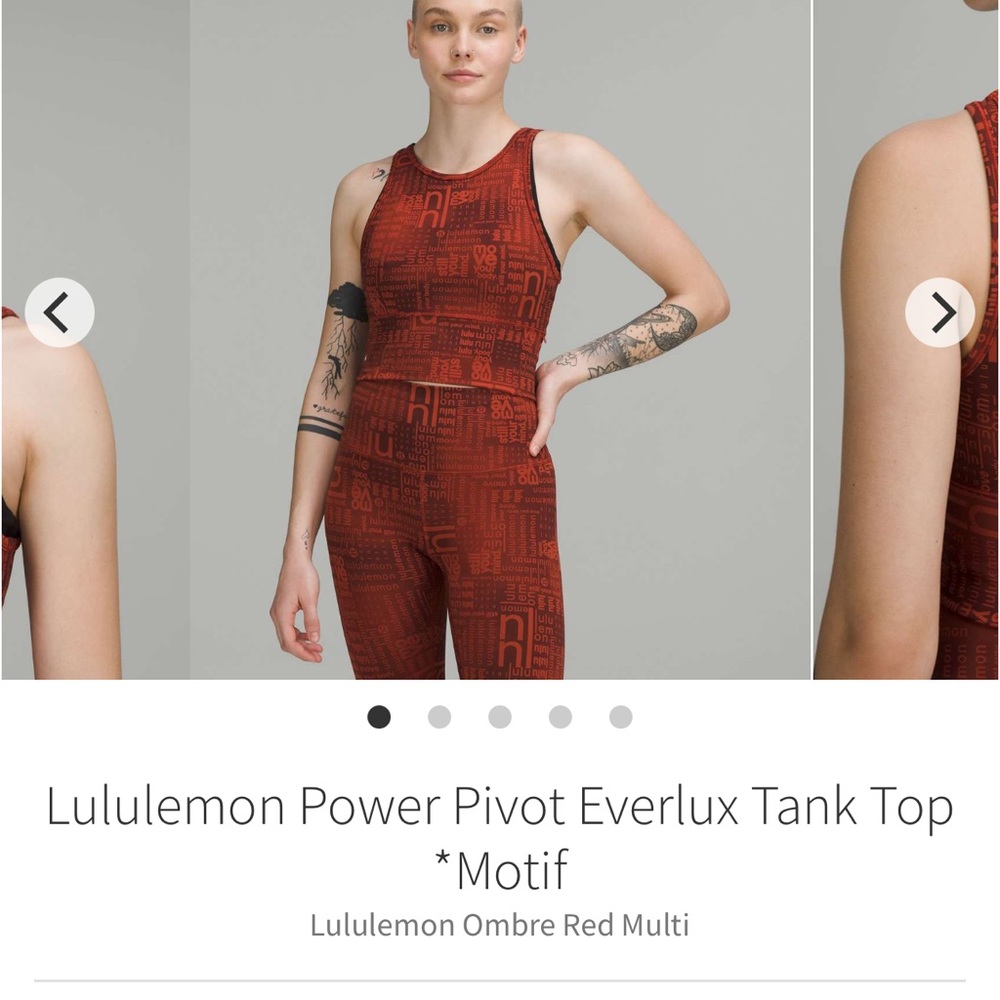 Lululemon power pivot tank